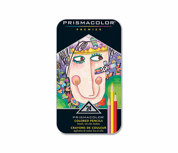 SAN3597T Premier Colored Woodcase Pencils, 24 Assorted Colors/Set By SANFORD