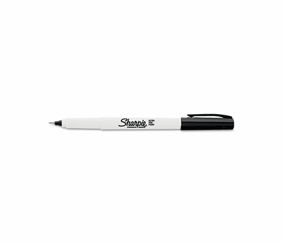 SAN37121 Permanent Marker, Ultra Fine Point, Black By SANFORD