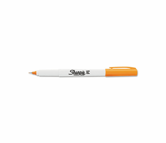 SAN37126 Permanent Marker, Ultra Fine Point, Orange By SANFORD
