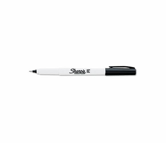 SAN37665PP Permanent Markers, Ultra Fine Point, Black, 5/Pack By SANFORD