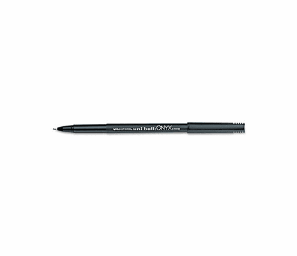 SAN60040 Onyx Roller Ball Stick Dye-Based Pen, Black Ink, Micro, Dozen By SANFORD