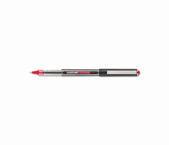SAN60117 Vision Roller Ball Stick Waterproof Pen, Red Ink, Micro, Dozen By SANFORD