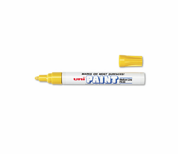 SAN63605 uni-Paint Marker, Medium Point, Yellow By SANFORD