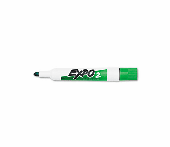 SAN82004 Low Odor Dry Erase Marker, Bullet Tip, Green, Dozen By SANFORD