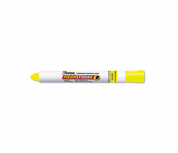 SAN85005 Mean Streak Marking Stick, Broad Tip, Yellow By SANFORD