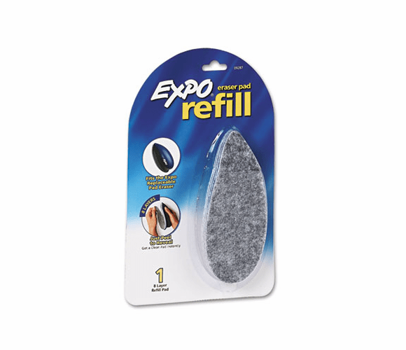 SAN9287KF Dry Erase Precision Point Eraser Refill Pad, Felt, 9 3/4w x 3 1/4d By SANFORD