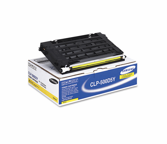 SASCLP500D5Y CLP500D5Y Toner, 5000 Page-Yield, Yellow By SAMSUNG ELECTRONICS AMERICA, INC.
