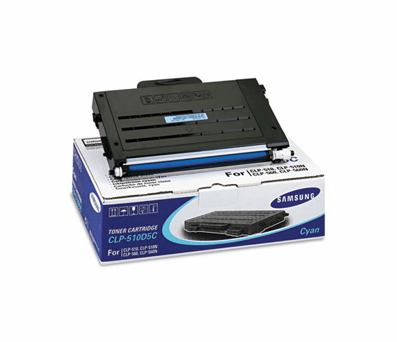 SASCLP510D5C CLP510D5C High-Yield Toner, 5000 Page-Yield, Cyan By SAMSUNG ELECTRONICS AMERICA, INC.