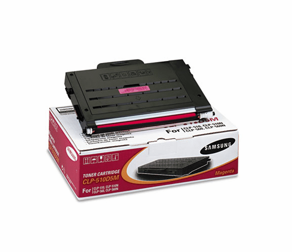 SASCLP510D5M CLP510D5M High-Yield Toner, 5000 Page-Yield, Magenta By SAMSUNG ELECTRONICS AMERICA, INC.