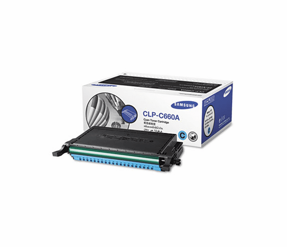 SASCLPC660A CLPC660A Toner, 2000 Page-Yield, Cyan By SAMSUNG ELECTRONICS AMERICA, INC.