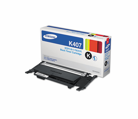 SASCLTK407S CLTK407S (CLT-K407S) Toner, 1,500 Page-Yield, Black By SAMSUNG ELECTRONICS AMERICA, INC.