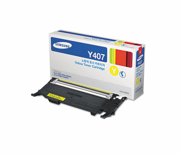 SASCLTY407S CLTY407S (CLT-Y407S) Toner, 1,000 Page-Yield, Yellow By SAMSUNG ELECTRONICS AMERICA, INC.