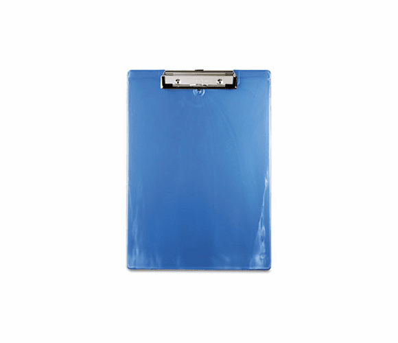 SAU00439 Plastic Clipboard, 1/2" Capacity, Holds 8-1/2w x 12h, Ice Blue By SAUNDERS MFG. CO., INC.