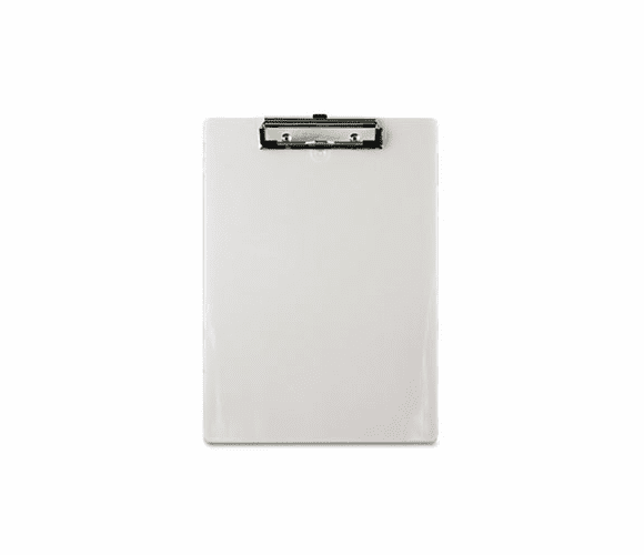 SAU00442 Plastic Clipboard, 1/2" Capacity, Holds 8-1/2w x 12h, Pearl By SAUNDERS MFG. CO., INC.