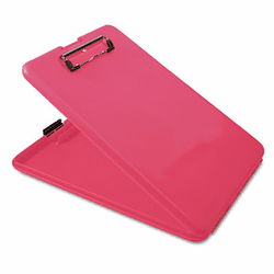 SAU00835 SlimMate Portable Desktop, 1" Capacity, Holds 8 1/2w x 12h, Pink By SAUNDERS MFG. CO., INC.
