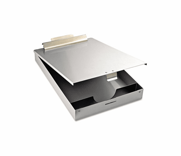 SAU11017 Redi-Mate Aluminum Storage Clipboard, 1" Capacity, Holds 8-1/2w x 12h, Silver By SAUNDERS MFG. CO., INC.