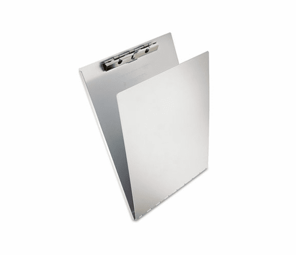 SAU12017 Aluminum Clipboard w/Writing Plate, 3/8" Capacity, Holds 8-1/2w x 12h, Silver By SAUNDERS MFG. CO., INC.
