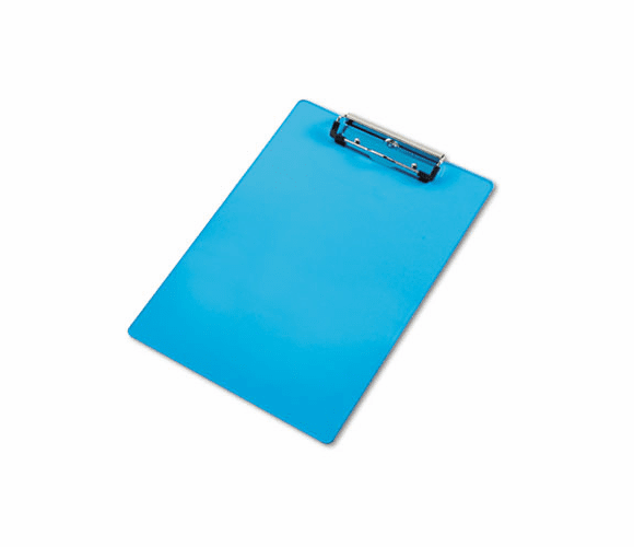 SAU21567 Acrylic Clipboard, 1/2" Capacity, Holds 8-1/2w x 12h, Transparent Blue By SAUNDERS MFG. CO., INC.