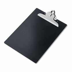 SAU21603 Plastic Antimicrobial Clipboard, 1" Capacity, Holds 8-1/2w x 12h, Black By SAUNDERS MFG. CO., INC.