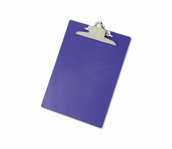 SAU21606 Plastic Antimicrobial Clipboard, 1" Capacity, Holds 8-1/2w x 12h, Purple By SAUNDERS MFG. CO., INC.