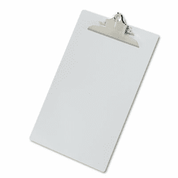 SAU22519 Aluminum Clipboard w/High-Capacity Clip, 1" Capacity, Holds 8-1/2w x 14h, Silver By SAUNDERS MFG. CO., INC.