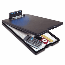 SAU51011 Lite N Write Clipboard, 1/2" Capacity,8 1/2 x 11, Black By SAUNDERS MFG. CO., INC.
