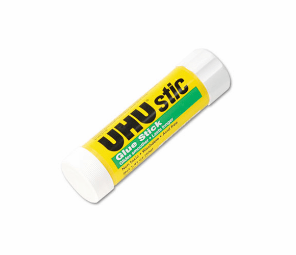 SAU99655 UHU Stic Permanent Clear Application Glue Stick, 1.41 oz By SAUNDERS MFG. CO., INC.