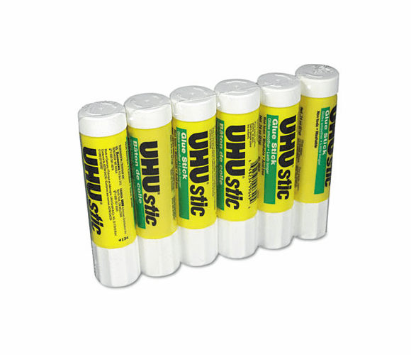 SAU99830 UHU Stic Permanent Clear Application Glue Stick, .74 oz, 6/Pack By SAUNDERS MFG. CO., INC.