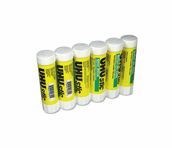 SAU99835 UHU Stic Permanent Clear Application Glue Stick, 1.41 oz, 6/Pack By SAUNDERS MFG. CO., INC.