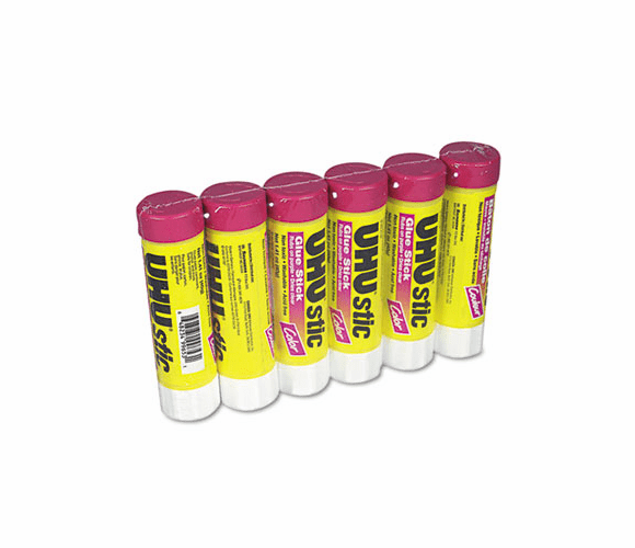 SAU99840 UHU Stic Permanent Clear Application Glue Stick, 1.41 oz, 6/Pack By SAUNDERS MFG. CO., INC.