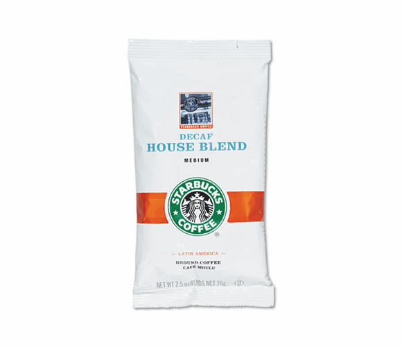 SBK11018191 Coffee, Decaffeinated House Blend, 2 1/2 oz Packet, 18/Box By STARBUCKS COFFEE COMPANY