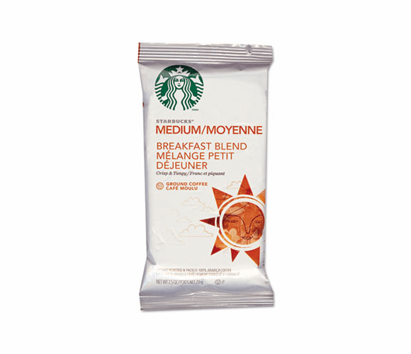 SBK11018193 Coffee, Breakfast Blend, 2 1/2 Packet, 18/Box By STARBUCKS COFFEE COMPANY