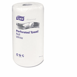 SCAHB9201 Perforated Roll Towels, White, 11 x 6-3/4, 2-Ply, 120/Roll, 30 Rolls/Carton By SCA TISSUE