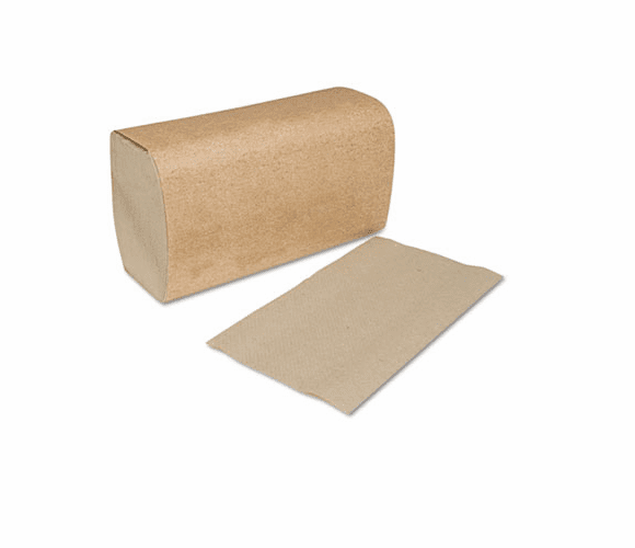 SCASK1850A Single-Fold Towels, Natural, 10-1/4 x 9-1/8, 1-Ply, 250/Pack, 16 Packs/Carton By SCA TISSUE