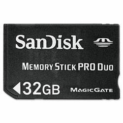 SDIMSPD032GA1 Memory Stick PRO Duo, 32GB By SANDISK CORPORATION