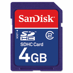 SDISDB4096A11 SDHC Memory Card, 4GB By SANDISK CORPORATION