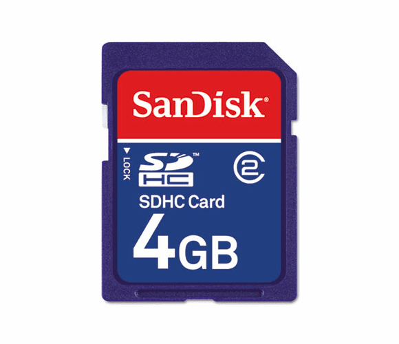 SDISDB4096A11 SDHC Memory Card, 4GB By SANDISK CORPORATION