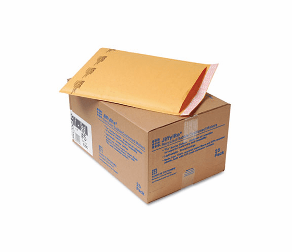 SEL10190 Jiffylite Self-Seal Mailer, Side Seam, #5, 10 1/2 x 16, Golden Brown, 25/Carton By ANLE PAPER/SEALED AIR CORP.