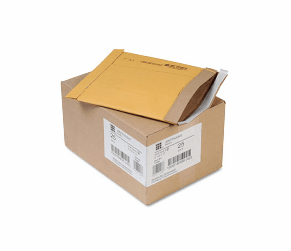 SEL21486 Jiffy Padded Self-Seal Mailer, Side Seam, #2, 8 1/2x12, Golden Brown,25/Carton By ANLE PAPER/SEALED AIR CORP.