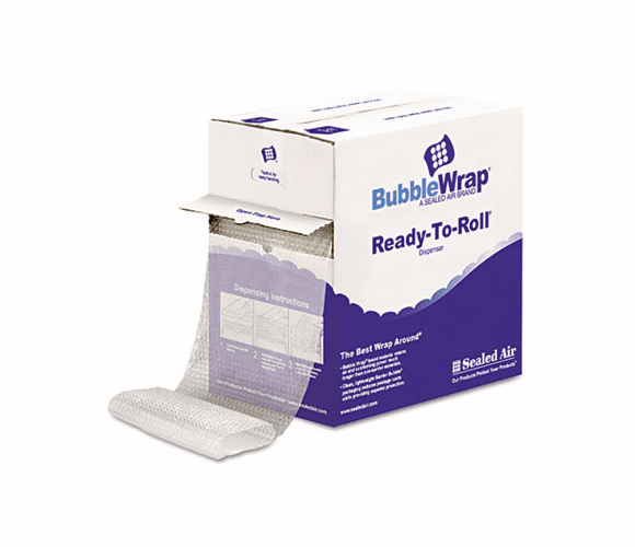 SEL90065 Bubble Wrap, Cushion Bubble Roll, 1/2" Thick, 12" x 65ft By ANLE PAPER/SEALED AIR CORP.