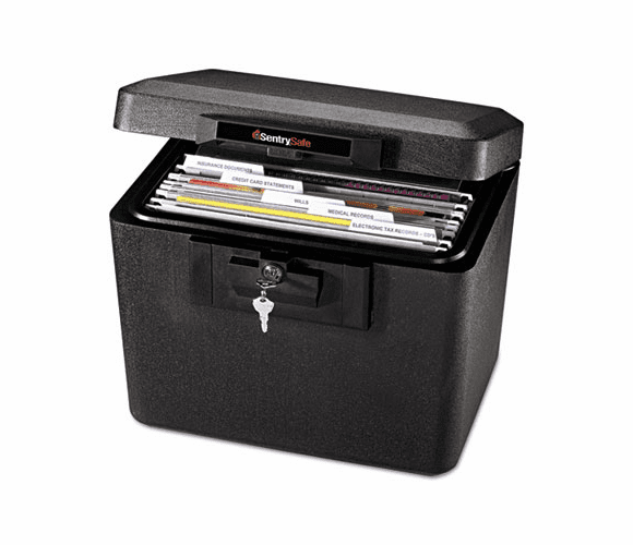 SEN1170BLK Security Letter Size Hanging File, .61 ft, 15-1/4w x 12-1/8d x 13-5/8h, Black By SENTRY