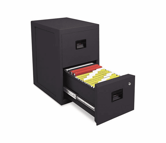 SEN6000B FIRE-SAFE 2-Drawer Insulated Vertical File, 17-1/2w x 23-1/4d x 28h, Black By SENTRY