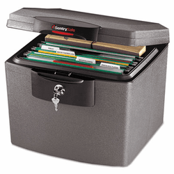SENH4100 H4100 Waterproof Advanced Security File, 15-7/16w x 14-11/16d x 13-3/32h, Gray By SENTRY