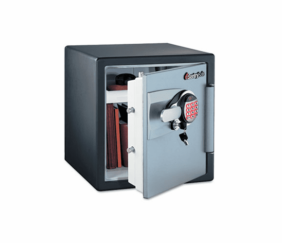 SENOA3807 Electronic Safe, 1.2 ft3, 16-11/32w x 19-5/16d x 17-27/32h, Black/Gunmetal Gray By SENTRY