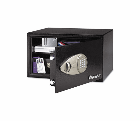 SENX105 Electronic Lock Security Safe, 1.0 ft3, 16-15/16w x 14-9/16d x 8-7/8h, Black By SENTRY