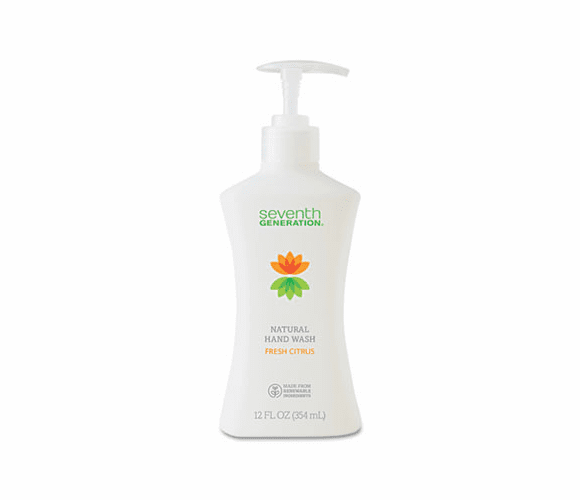 SEV22820 Hand Soap, Fresh Citrus, 12 oz Pump Bottle By SEVENTH GENERATION