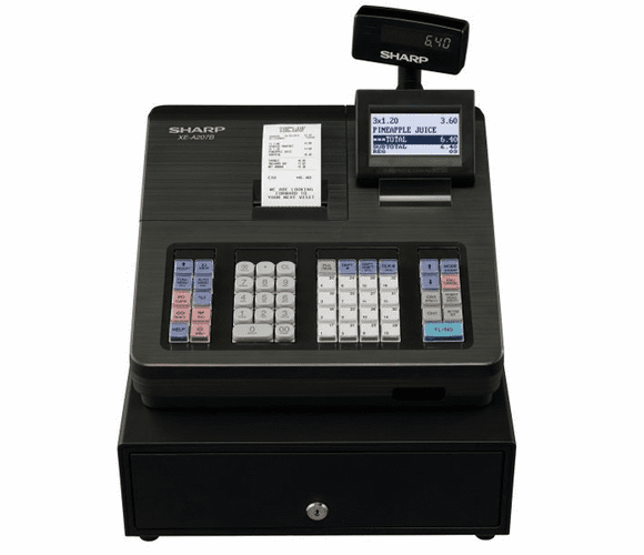 Sharp XE-A207 Electronic Cash Register Black