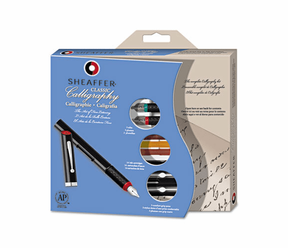SHF73404 Calligraphy Pen Set, Maxi Kit, 4 Nibs By SHEAFFER MANUFACTURING COMPANY
