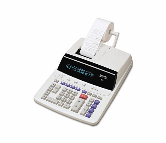 SHRCS4194H CS-4194H Two-Color Printing Calculator, 14-Digit Fluorescent, Black/Red By SHARP ELECTRONICS