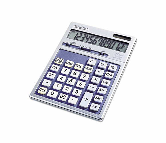 SHREL2139HB EL2139HB Portable Executive Desktop/Handheld Calculator, 12-Digit LCD By SHARP ELECTRONICS